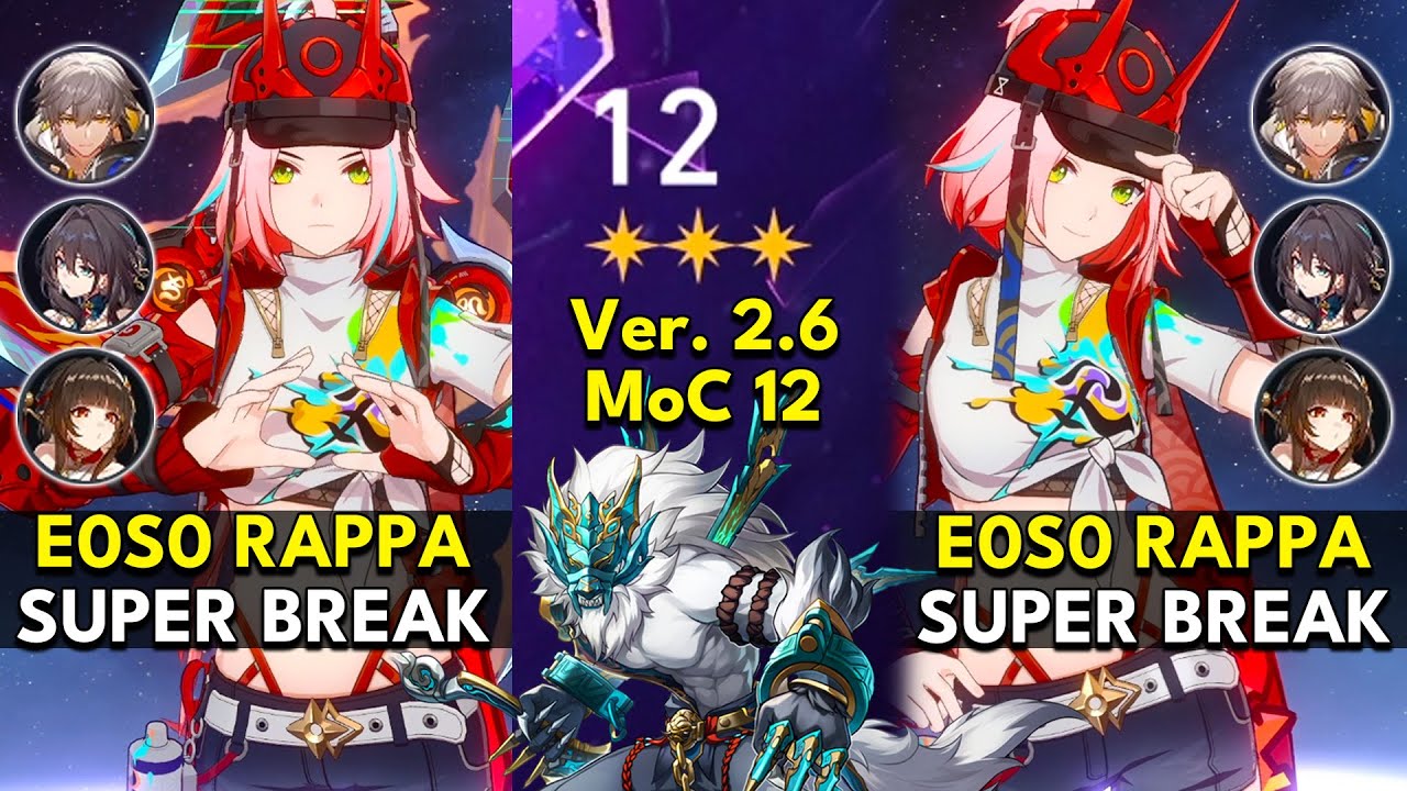 E0 Rappa Super Break | Memory of Chaos Floor 12 3 Stars | Honkai: Star Rail 2.6