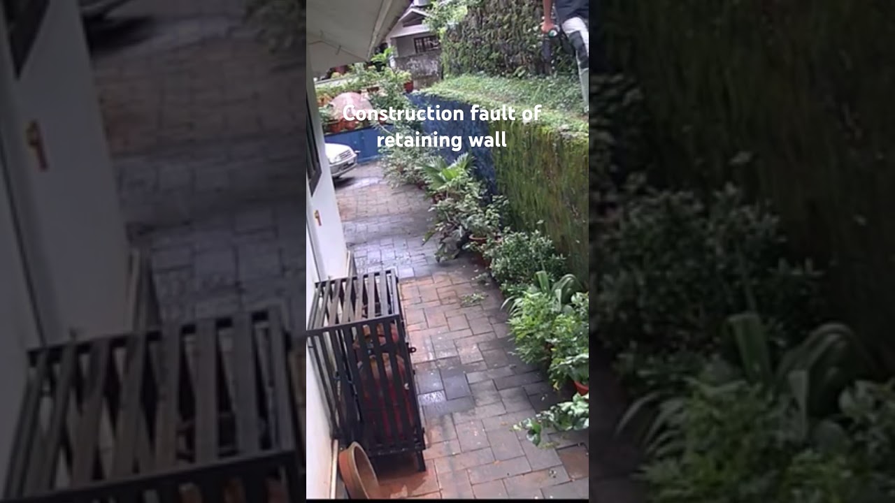 #Construction failure #shorts | #viral | Retaining wall collapse | Accidentnews
