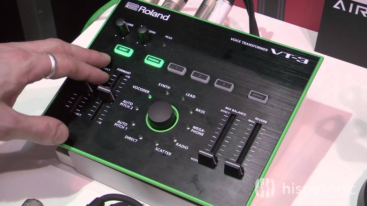 Demo del procesador vocal Roland VT-3