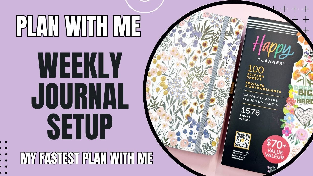 Plan With Me | Weekly Journal Setup | Under 7 Minutes!!