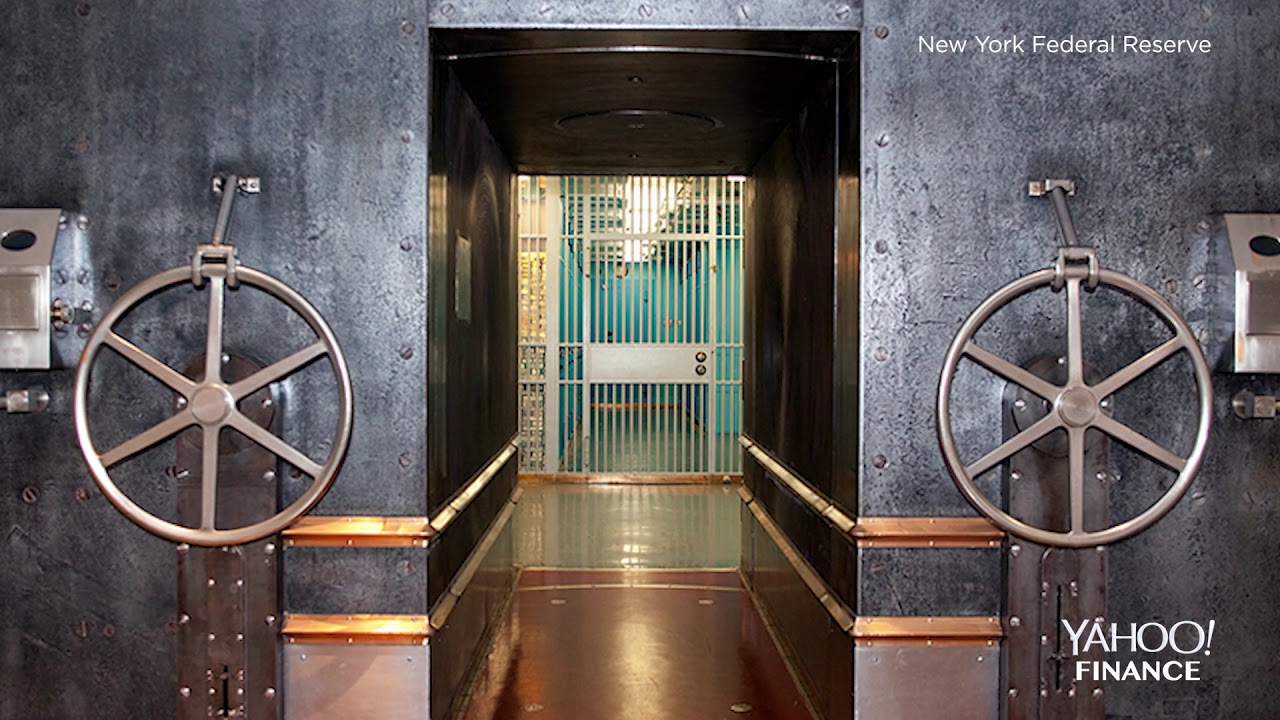 Inside the gold vault at the New York Federal Reserve