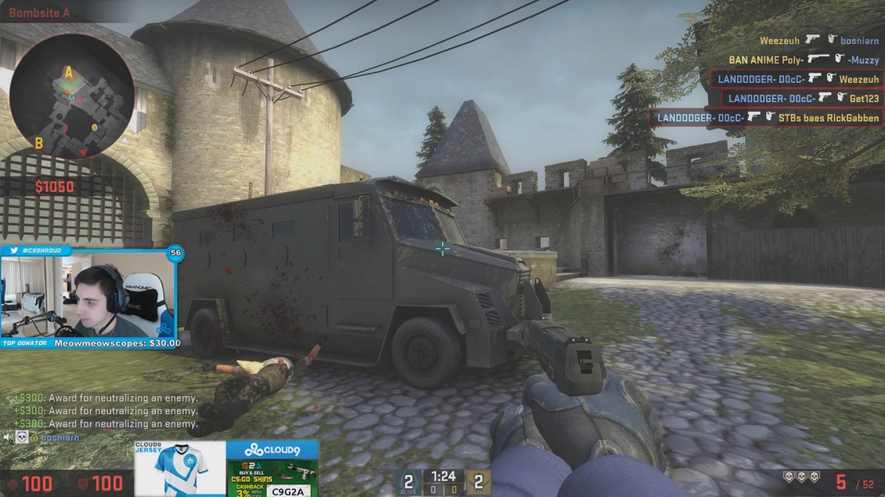When you copy shroud's settings