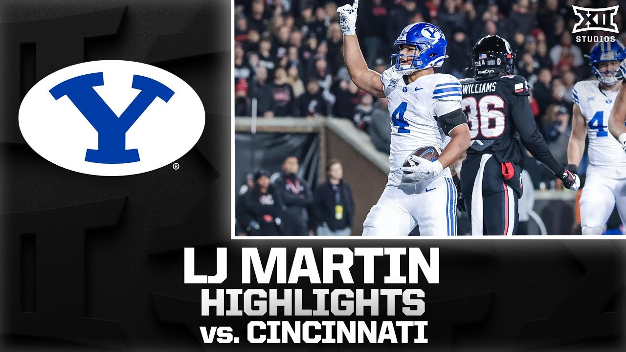 LJ Martin Highlights vs. Cincinnati | 2025 Big 12 Football