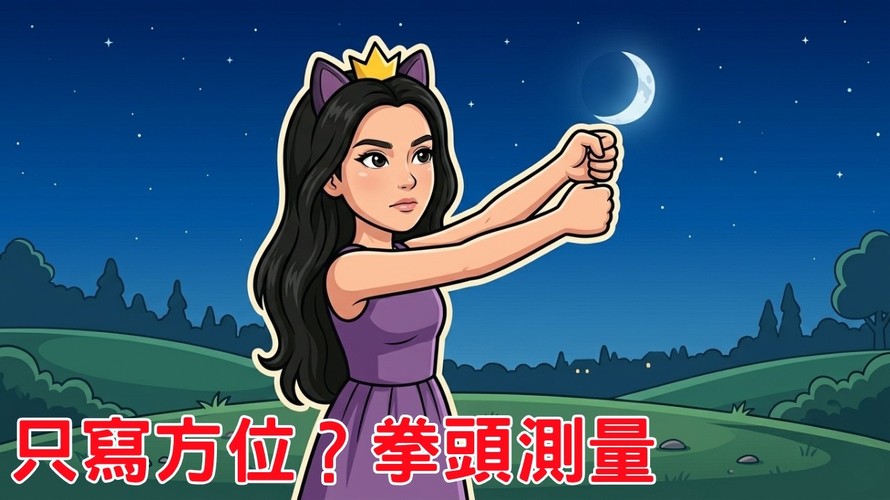 白天看不見月亮？你被眼睛騙了！一招搞懂「高度角」精準定位拿滿分🚀｜晟自然
