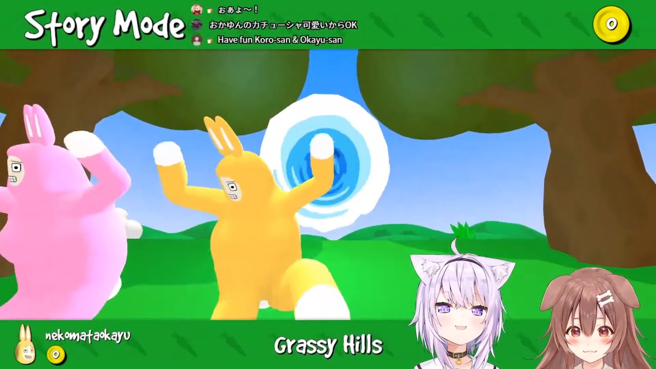 【粥沁貼貼#おかころ】超級貓狗貼貼MAN【Vtuber中文翻譯精華】