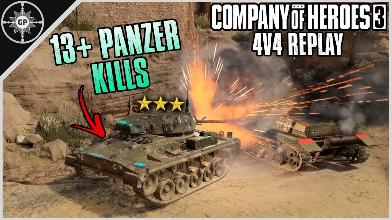 The Chaffee Kills EVERYTHING! | 4v4 Sousse Wetlands | CoH3 Community Replays #17