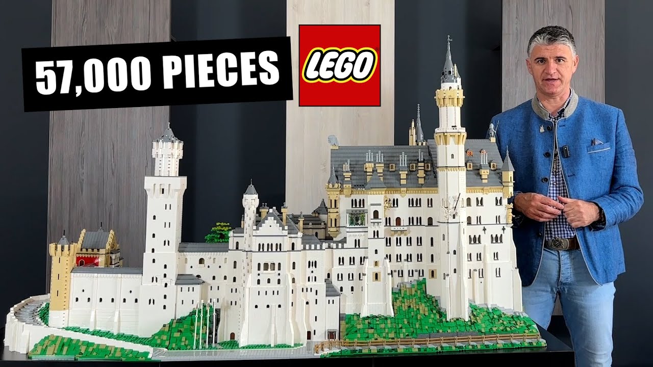 Огромный замок LEGO Нойшванштайн из 57 640 деталей!