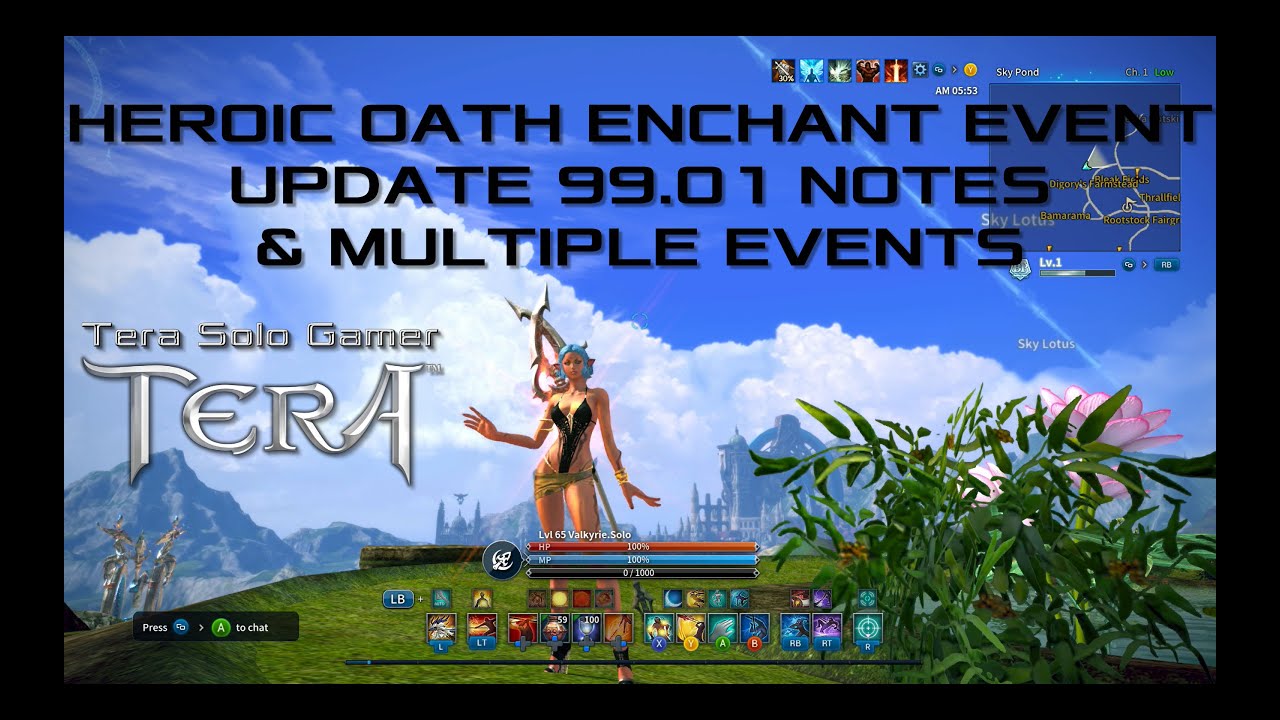 Tera Heroic Oath Enchanting Event - Update 99.01 - Multiple Events - Xbox Play Station PS4 PS5