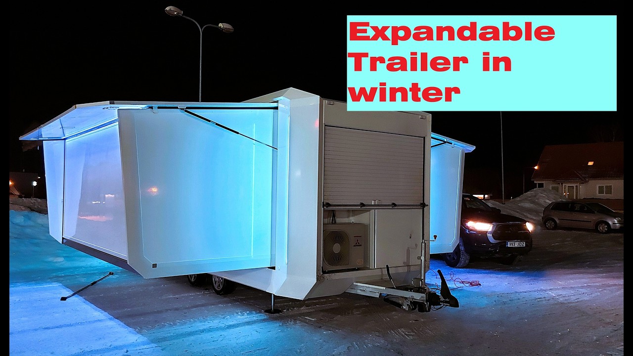 Раздвижной прицеп в экстремальных зимних условиях | Соревнования FIS по северному многоборью