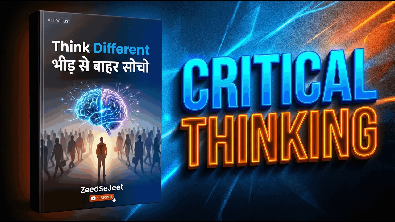 Critical Thinking Mastery 🧠 | भीड़ से बाहर सोचो | Stop Thinking Like a Robot