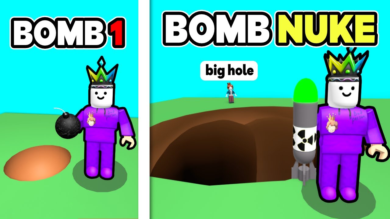 I DIG Using Bombs BUT Upgrade To a NUKE On Roblox