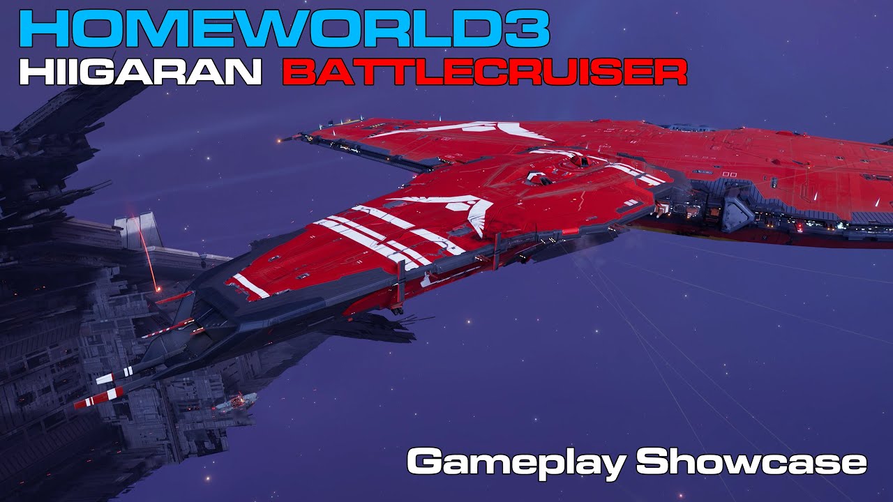 Homeworld 3丨Hiigaran Battlecruiser Gameplay Showcase