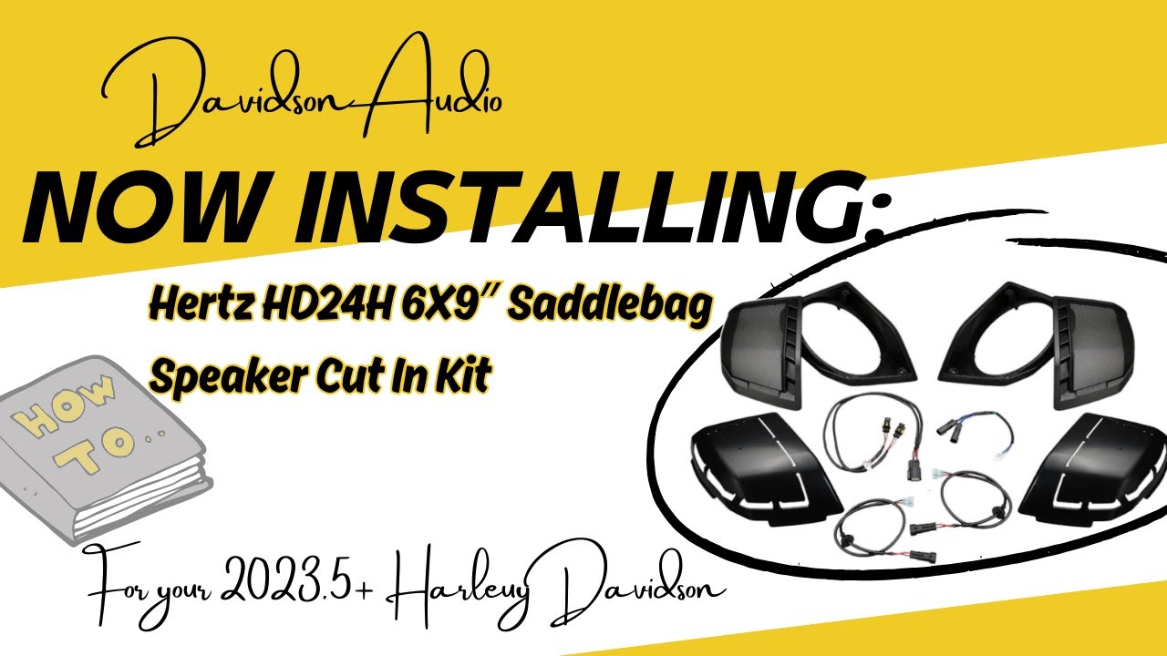 2023.5+ @harleydavidson saddlebag lid cut in kit from Hertz Audio