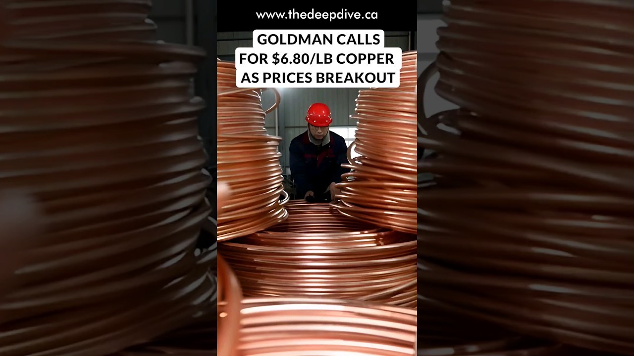 Goldman Calls For $6.80/lb Copper As Prices Breakout #goldmansachs #copper #mining #investing