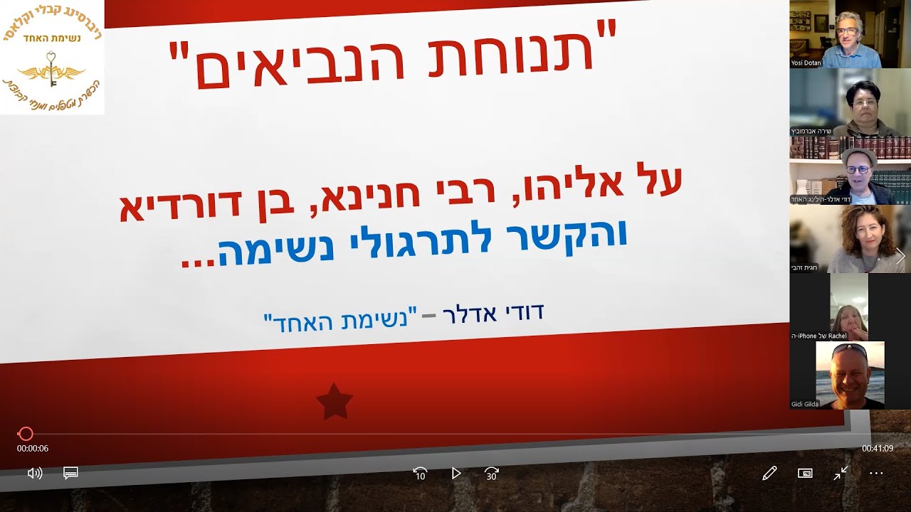כיצד התנבא אליהו הנביא, ומה הקשר לנשימה?? 3.2.26