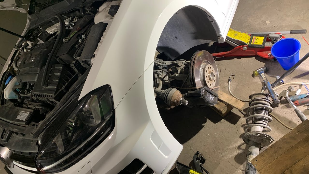 Evo kako prepoznati los lezaj solje amortizera. Golf 7R