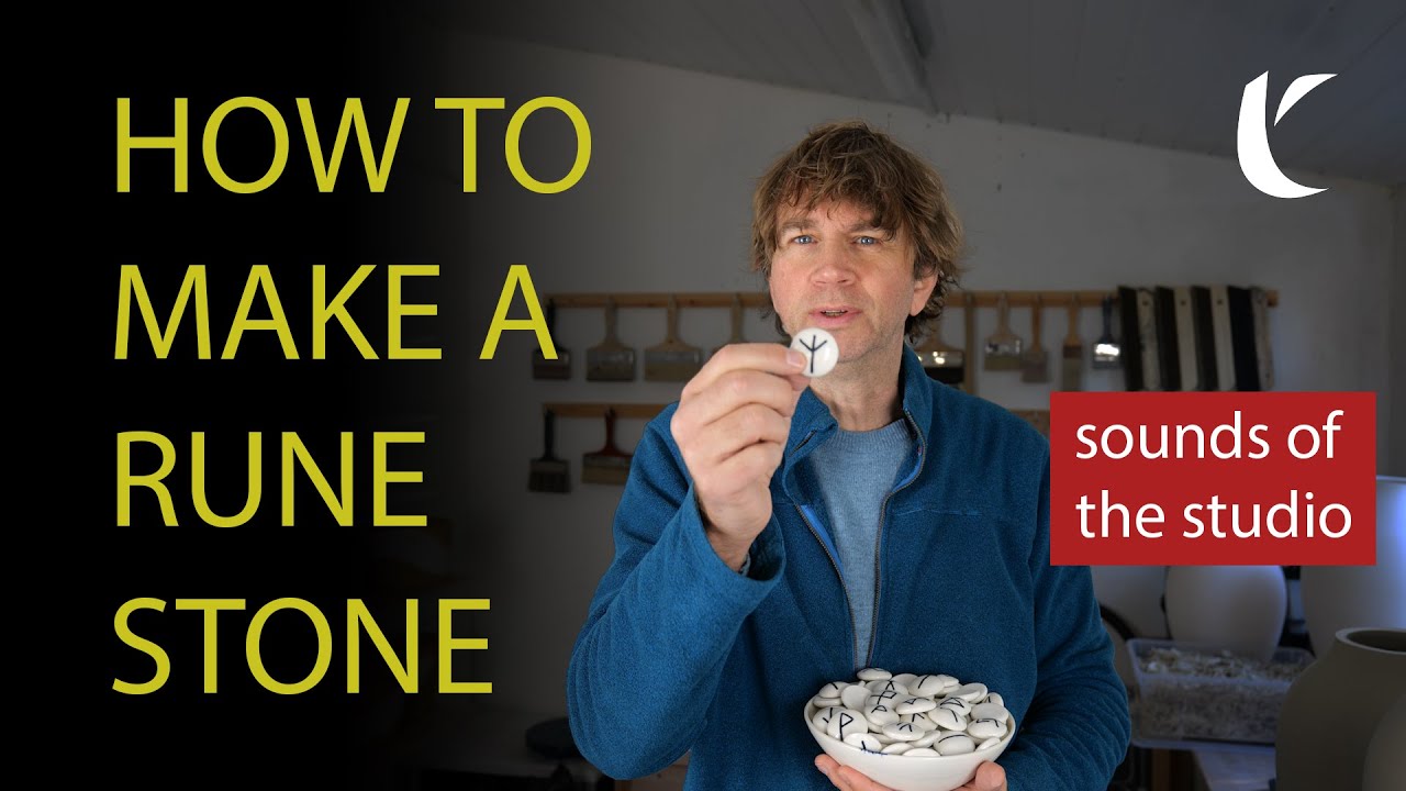How to make rune stones on a pottery wheel