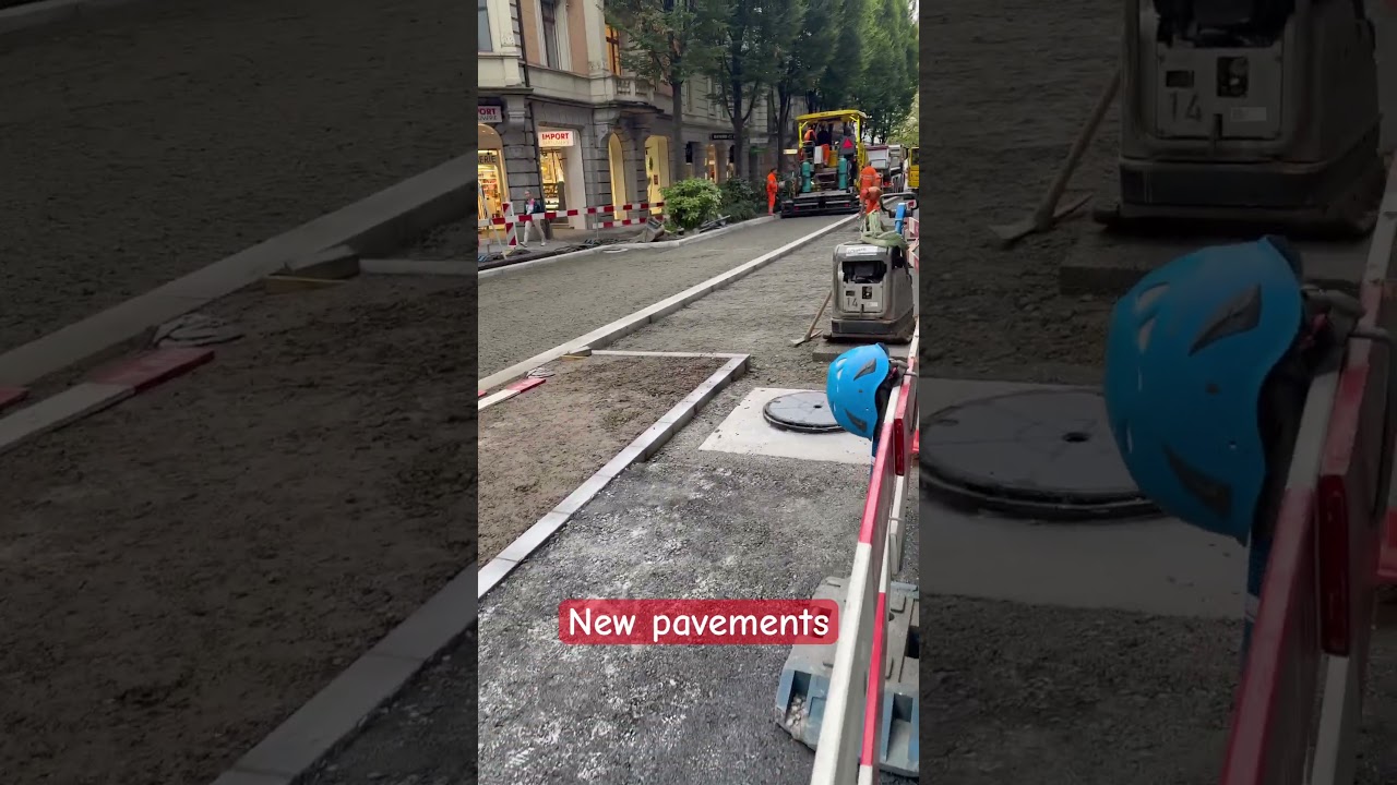 New pavement #construction #switzerland #luzern #improvement #pavementdesign #f&uuml;rdichseite