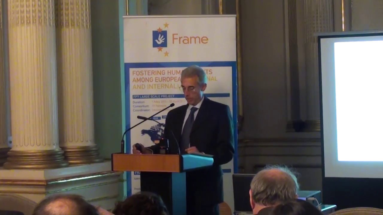 FRAME High Level Lecture - Prof. Giuseppe Palmisano