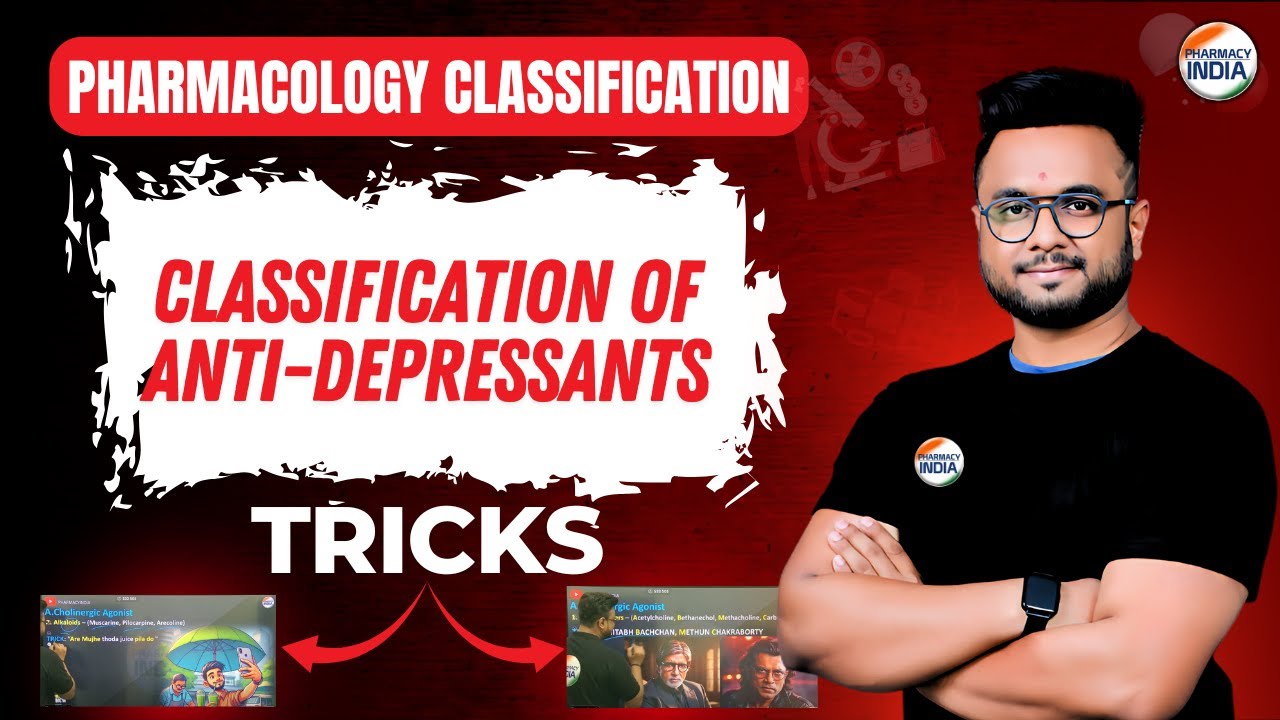 Classification of Anti - Depressants Drugs With Trick | Pharmacology #nursing #pharmacology #mbbs