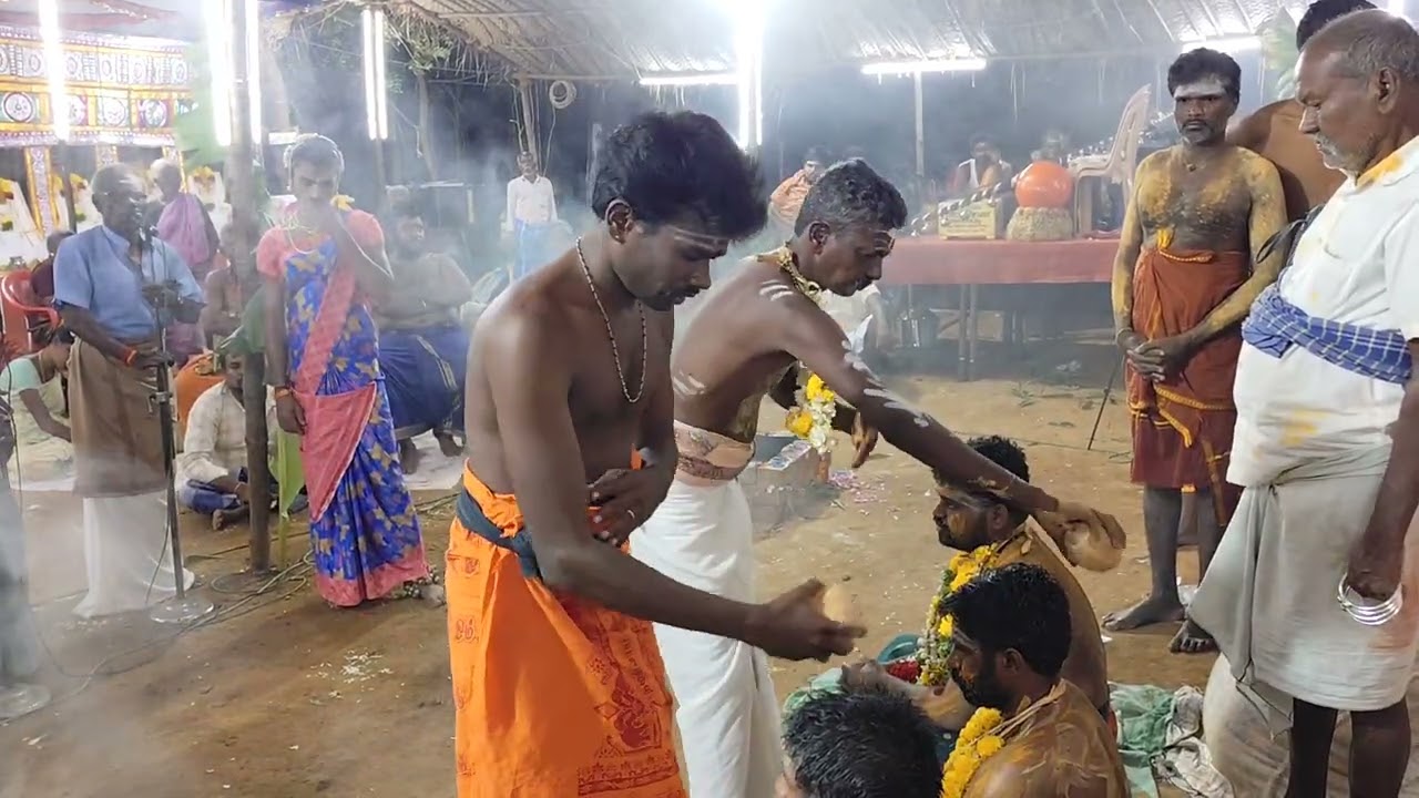 🔴சதி மாடன் மற்றும் சுடலை மாடனுக்கு காப்பு கட்டுதல் தச்சநல்லூர் மாரியப்பன் கணியான் #petchi074 