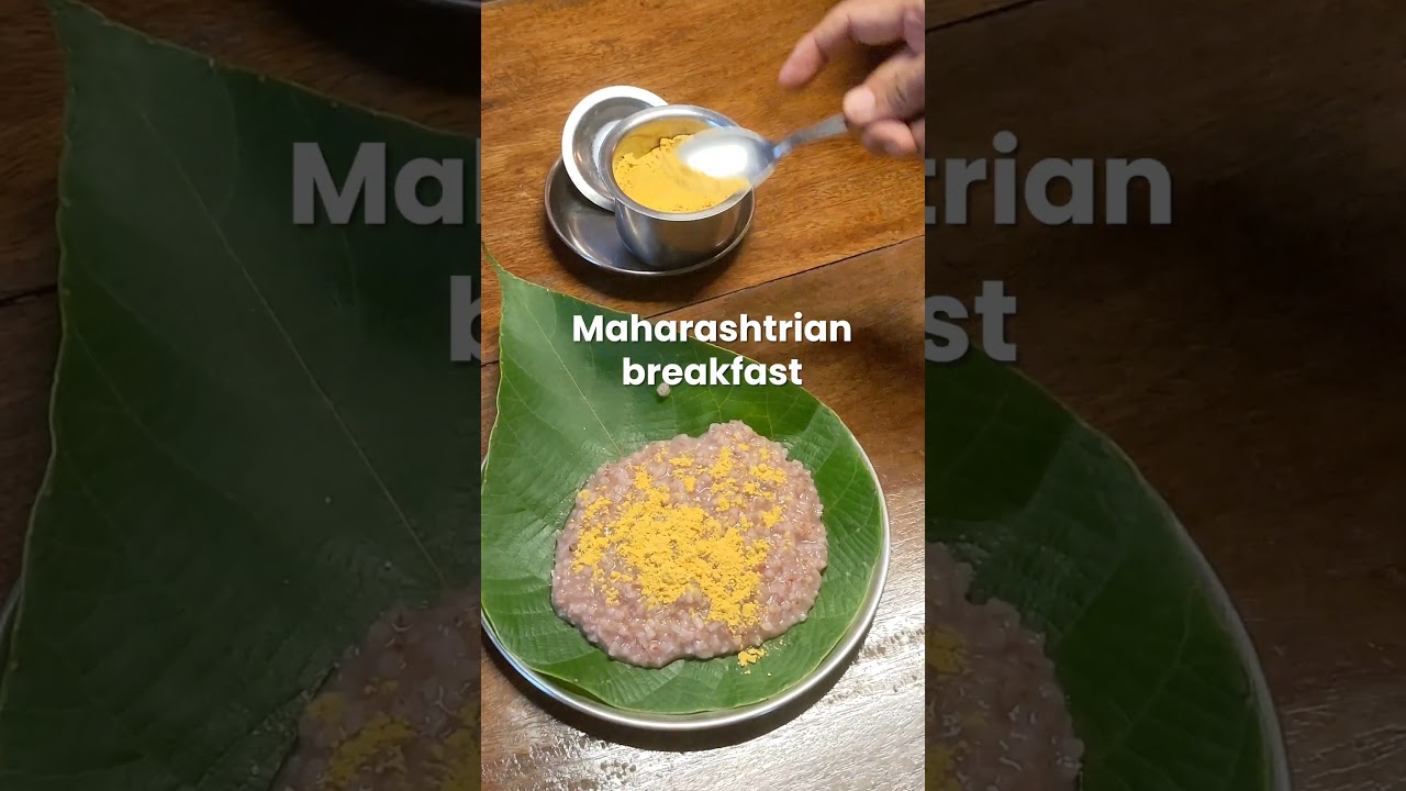 Традиционный 🇮🇳 махараштрийский завтрак на ферме в Индии #махараштра #ферма #невероятнаяиндия
