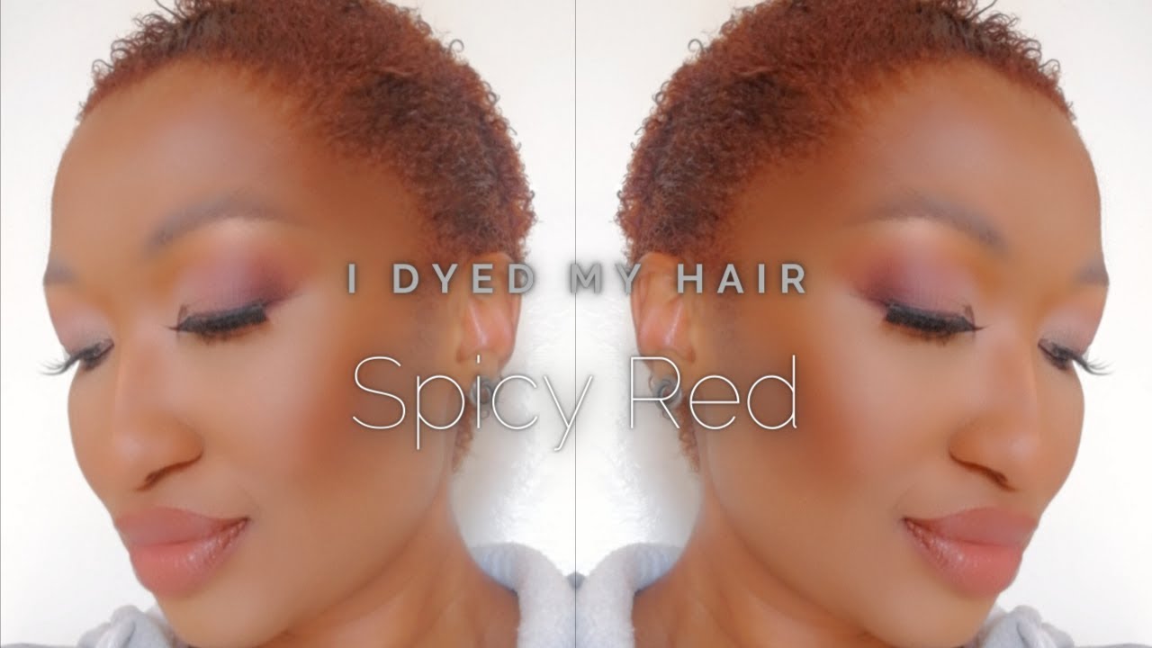 I DYED MY HAIR SPICY RED | DARK & LOVELY SPICY RED | TEE NGOMANE | SOUTH AFRICAN YOUTUBER