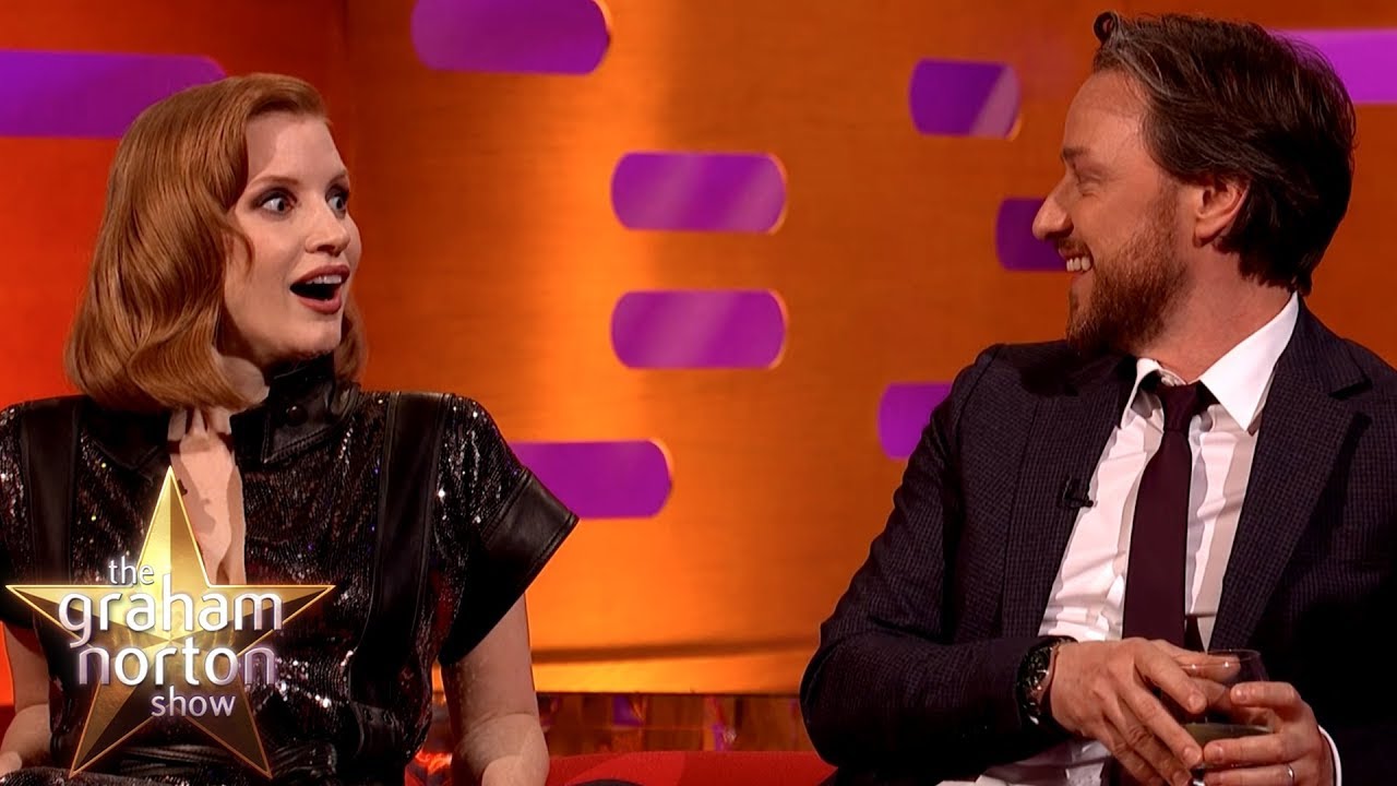 James McAvoy Tests Jessica Chastain On Understanding A Scottish Phrase | The Graham Norton Show
