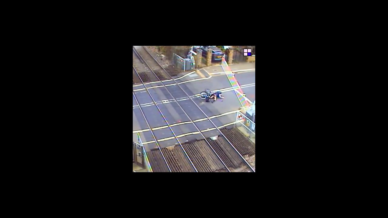 Our most shocking level crossing CCTV in one video