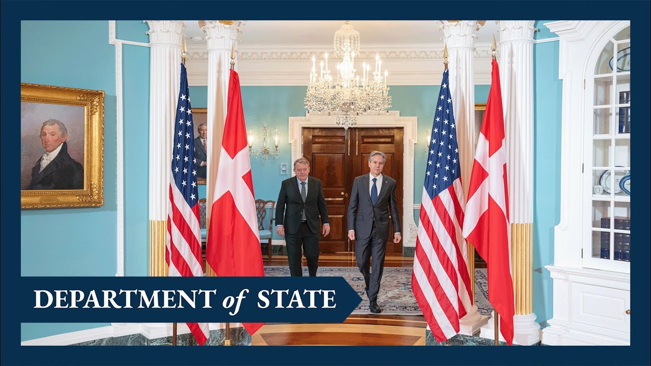Secretary Blinken meets with Danish Foreign Minister Lars Løkke Rasmussen.