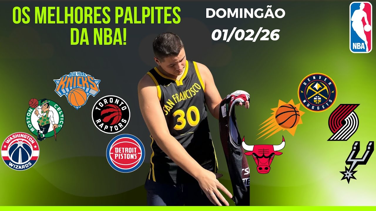 MELHORES PALPITES DO BASQUETE (NBA) DE HOJE 01/02/26 HOJE COM NOVIDADES !!! PONTUAÇÕES NAS PARTIDAS