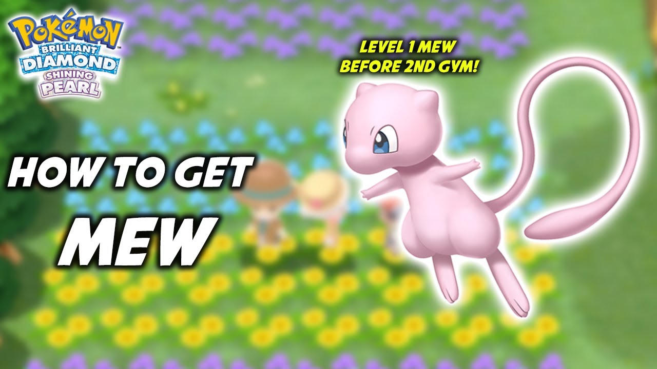 Как получить MEW в Pokemon Brilliant Diamond и Shining Pearl! Мифический покемон 1-го уровня!