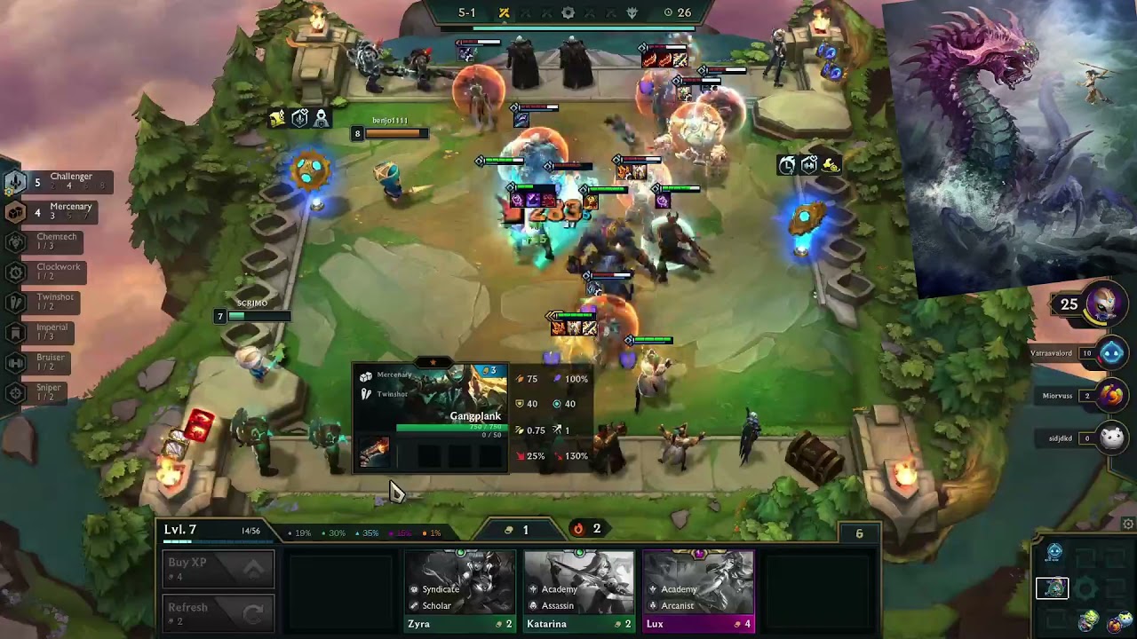 5 challenger tft