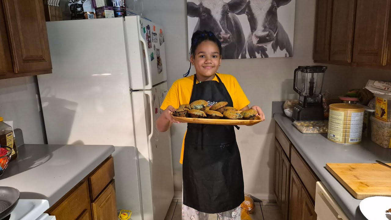 Baking Blueberry Muffins From Scratch With Mama