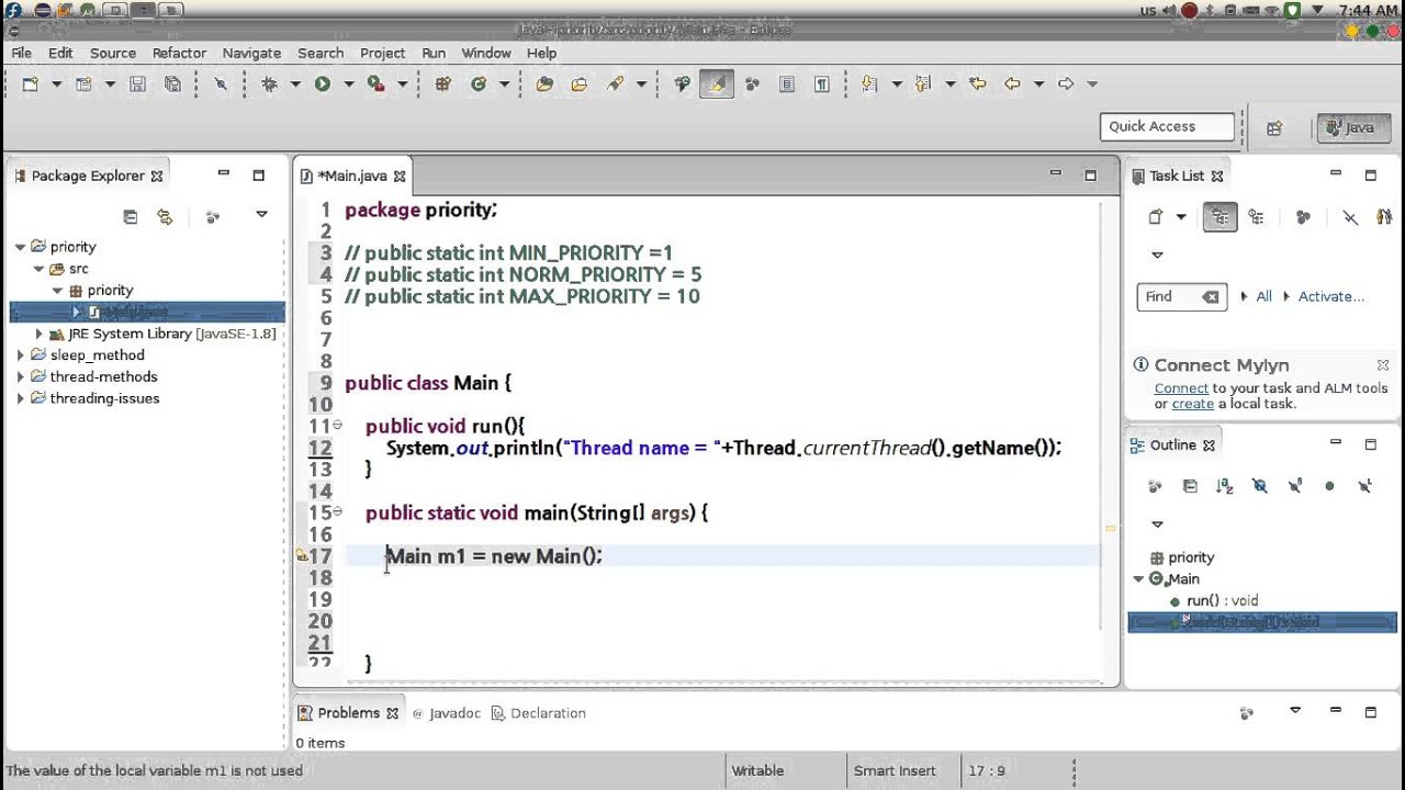 127 Java advanced Multithreading Priority الافضلية الاسبقية