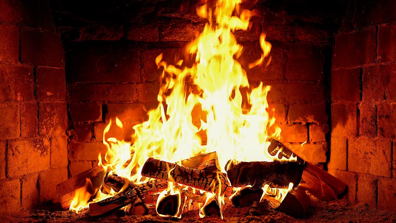 🔥 Fireplace Classic 4K (NO ADS). Cozy Fire with Crackling Fireplace Sounds. Fireplace 4K UHD