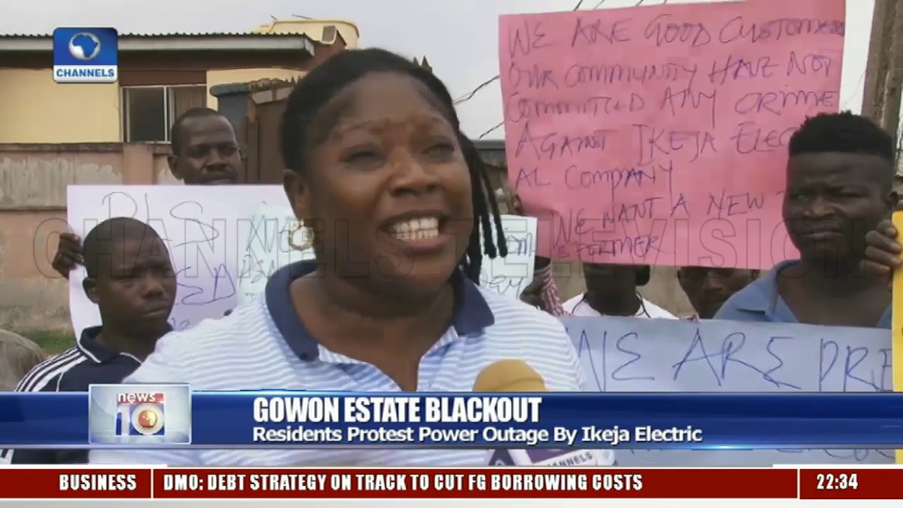 Residents Of Gowon Estate Protest Power Outage By IKEDC