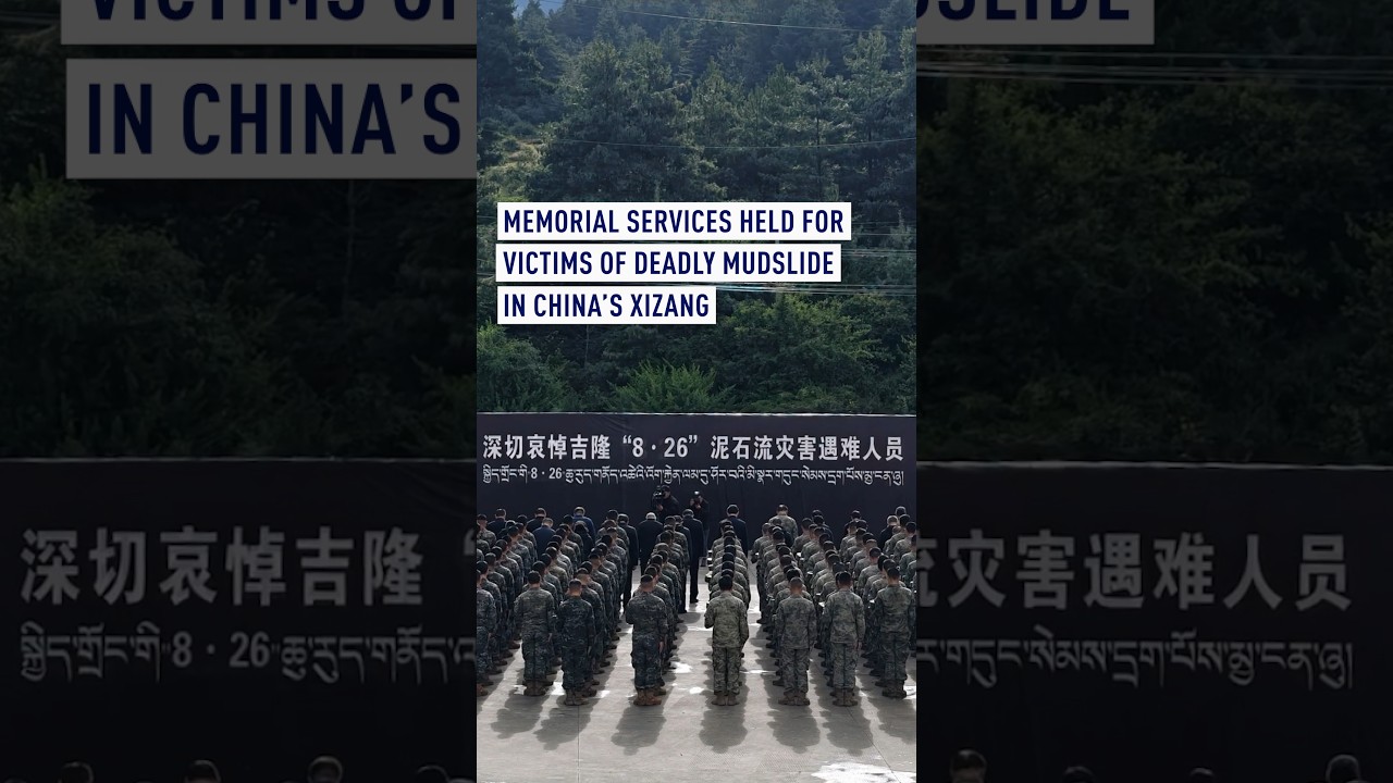 Memorial services held for victims of deadly mudslide in China's Xizang