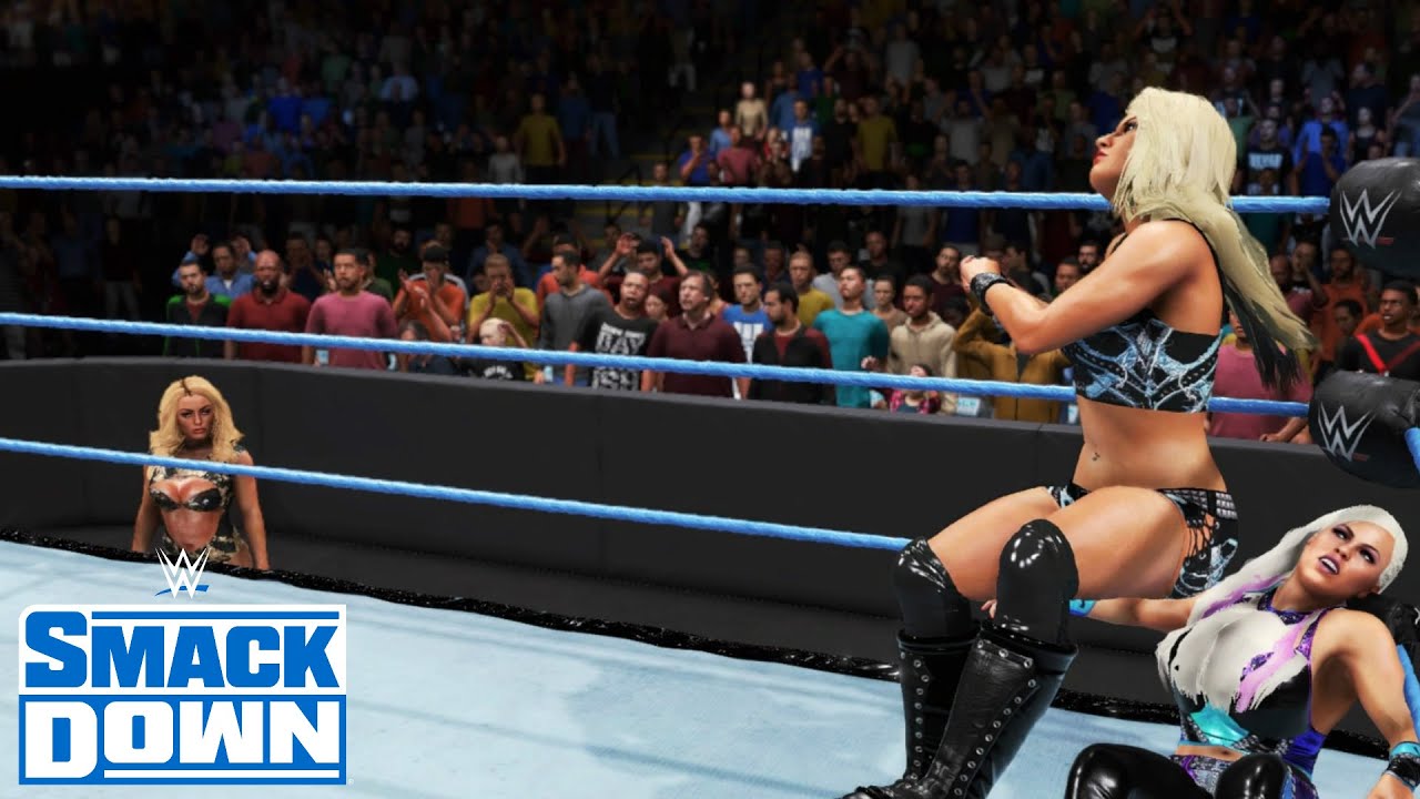 WWE 2K20 SMACKDOWN DANA BROOKE VS TONI STORM (MANDY ROSE AT RINGSIDE)
