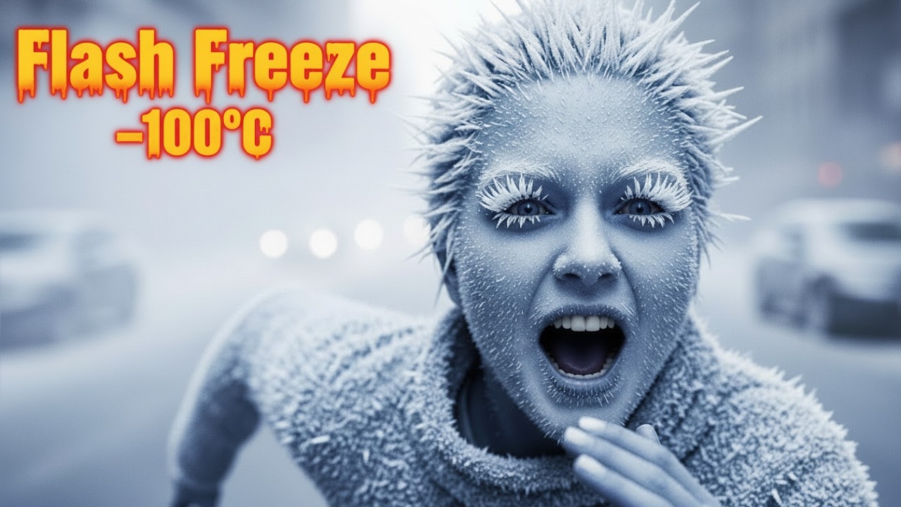 Just in : &ndash;100&deg;C FLASH FREEZE: A City Frozen in Seconds (Simulation)