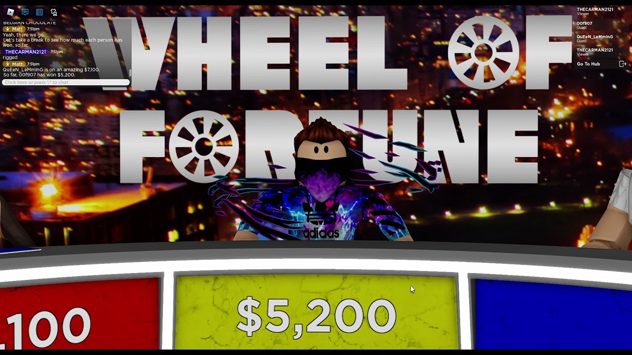 Roblox Wheel of fortune Made by MichaelIsGr8.