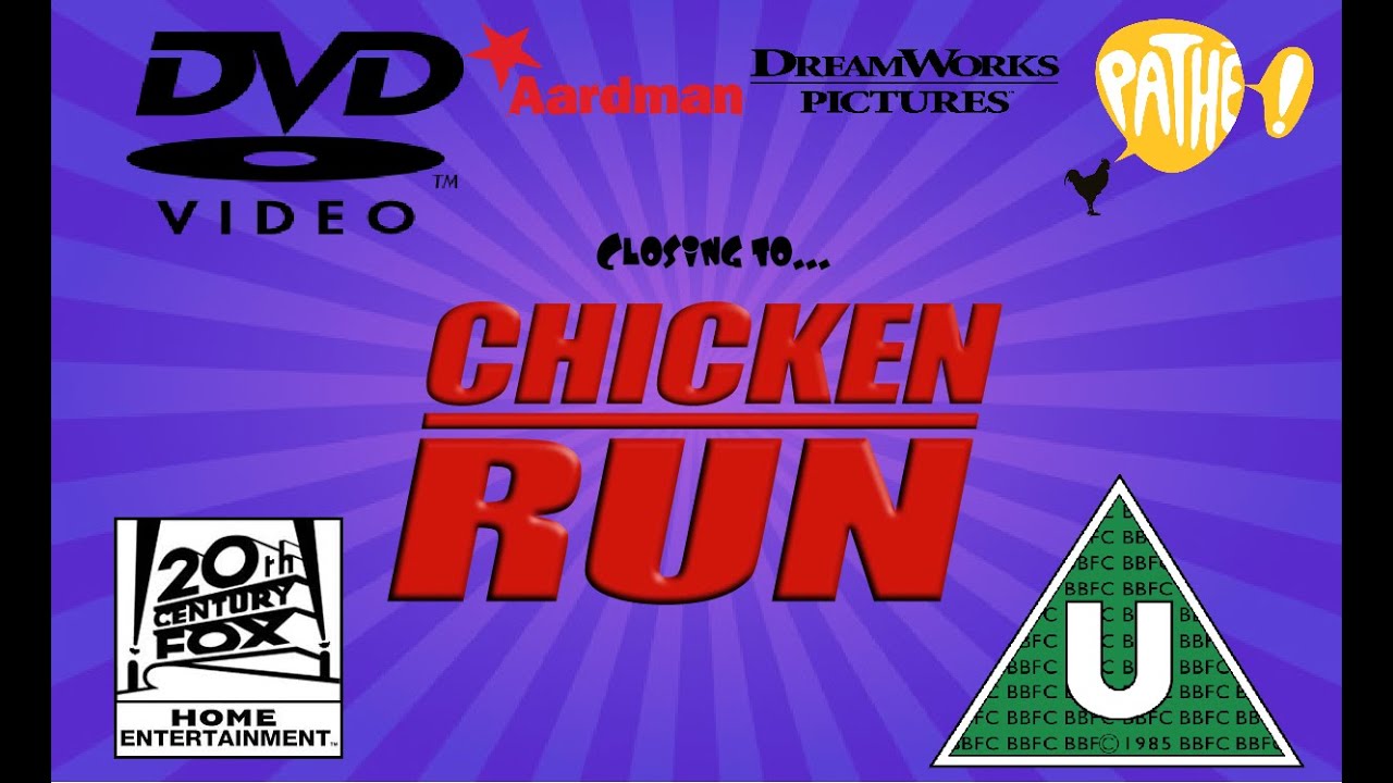 Closing to Chicken Run 2000 UK DVD