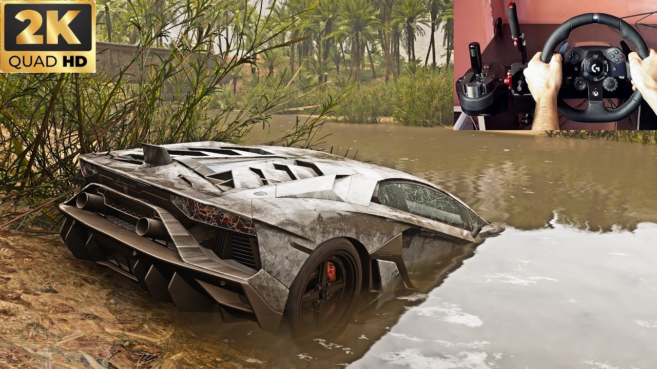 Rebuilding Lamborghini Aventador SVJ | Forza Horizon 5 | Steering Wheel Gameplay