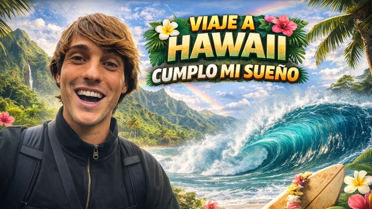 VIAJO A HAWAIIII SURFING - HOY CUMPLO MI SUEÑO