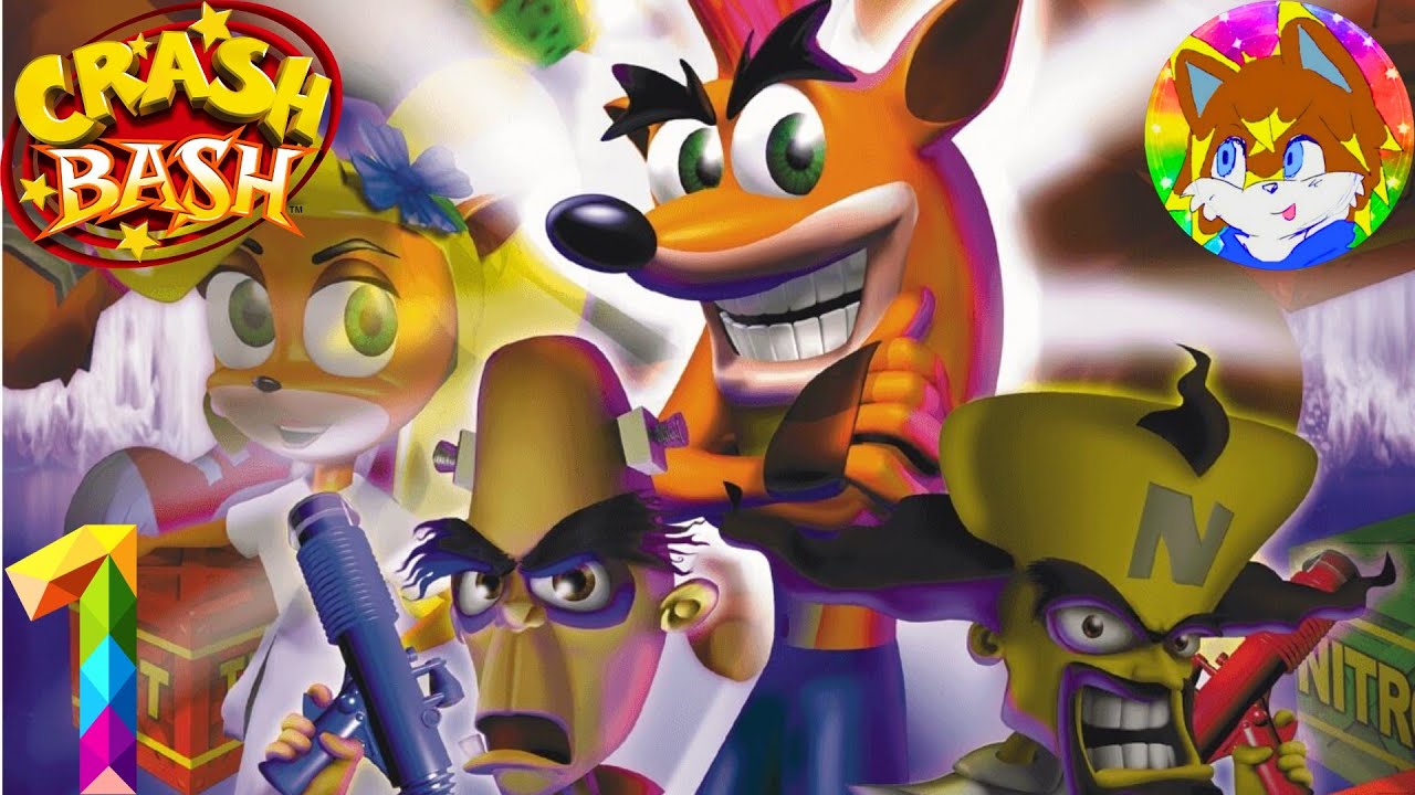 Crash Bash (PS1) - Part 1 (All Trophies, Gems & Crystals)