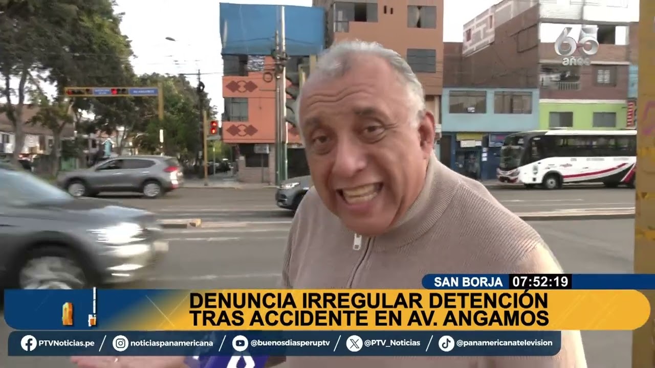 Triple choque en San Borja: denuncian detención irregular tras accidente en av. Angamos