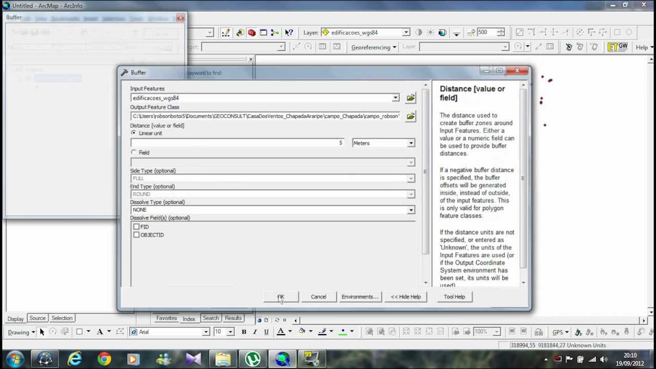 04 - Dica de ArcGIS - Transformando ponto em poligono