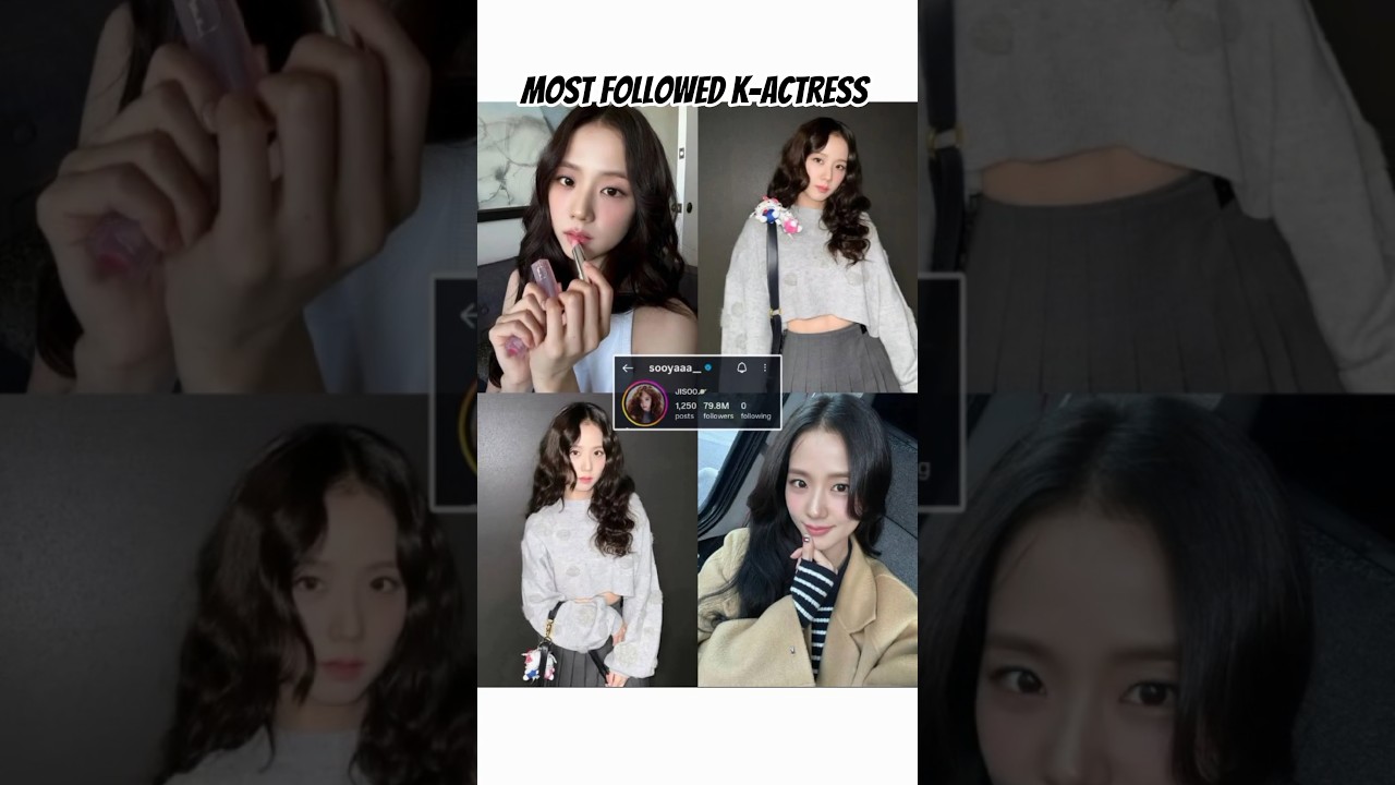 Korean actresses with the most Instagram followers! 📱👑 Who’s your favorite?