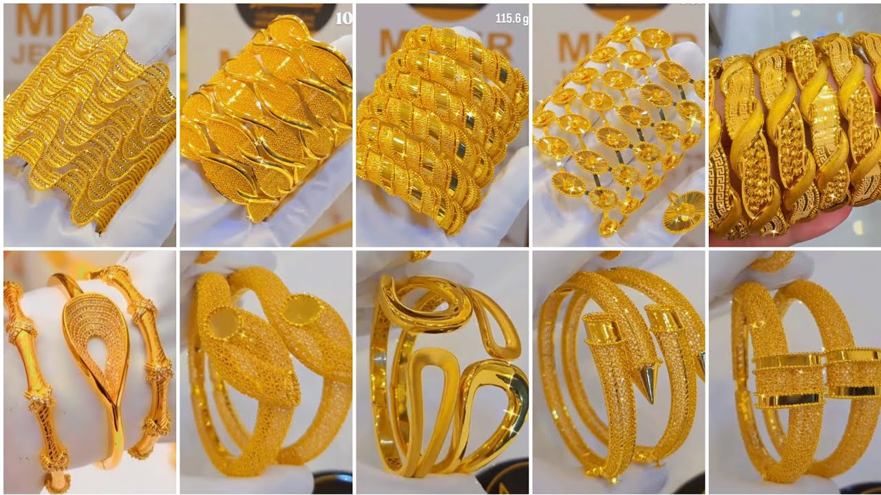 Top trending gold bracelets designs 2025 |latest elegant gold bangles design 2025