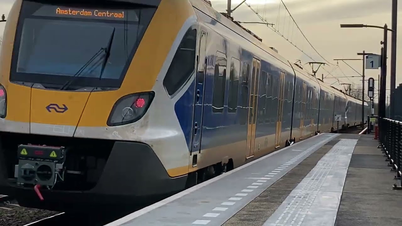 Treinen op station Almere parkwijk🇳🇱